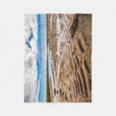 ブディールビーチ(アイスランド) フリースブランケット (正面)