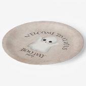 ブデイかわいい幽霊ハロウィーン誕生日 ペーパープレート (アングル)