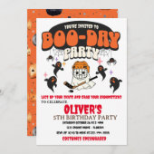 ブデイパーティーハロウィーン幽霊ホッケー 招待状 (正面/裏面)