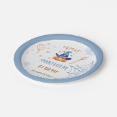 ブデイ不気味ハロウィンボーイ誕生日プレート ペーパープレート (アングル)