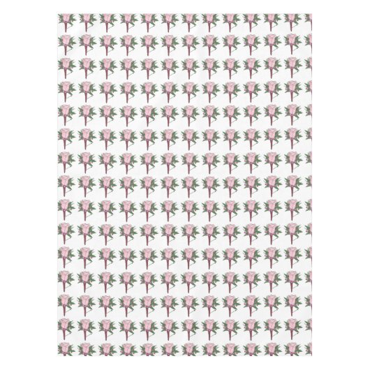 ブトニエール結婚バラズプロムフラワーテーブルクロス テーブルクロス (正面)