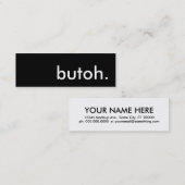 ブトー スキニー名刺 (正面/裏面)