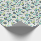 ブドアンドドレイドスハヌカーハヌカー（ユダヤ教の祭り） ラッピングペーパー (角)