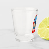 ブドゥバモンテネグロレトロトラベルアートヴィンテージ ショットグラス (左)