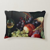 ブドウおよびプラム アクセントクッション (裏面)