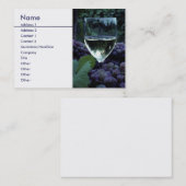 ブドウおよびワインの名刺 名刺 (正面/裏面)