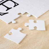 ブドウおよび葉が付いている1873年のヴィンテージのワイン・ボトル ジグソーパズル (側面)