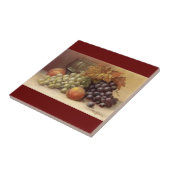 ブドウかワインのタイルまたはTrivet タイル (側面)