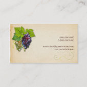 ブドウつる植物の名刺 名刺 (裏面)