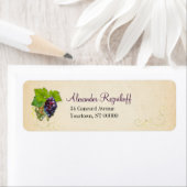 ブドウつる植物の差出人住所 ラベル (インサイチュ)