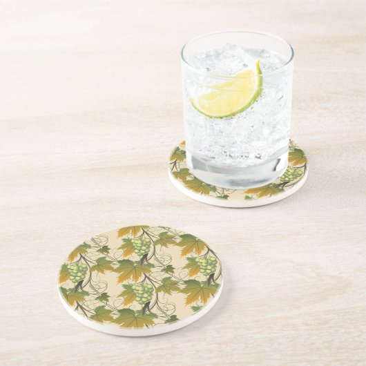 ブドウつる植物サンドストーンコースター コースター (側面)