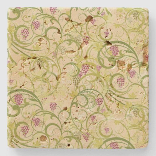 ブドウつる植物ストーンコースター ストーンコースター (正面)