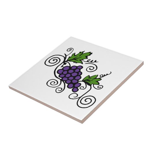 ブドウつる植物 タイル (側面)