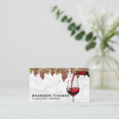 ブドウつる植物 | ワイン注ぎ 名刺 (スタンド正面)