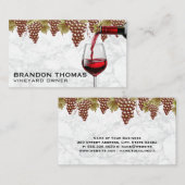 ブドウつる植物 | ワイン注ぎ 名刺 (正面/裏面)