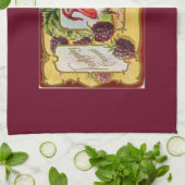 ブドウとのヴィンテージトルコ キッチンタオル (折り畳み)