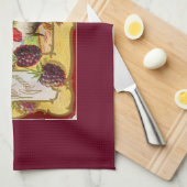 ブドウとのヴィンテージトルコ キッチンタオル (四つ折り)