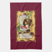 ブドウとのヴィンテージトルコ キッチンタオル (縦)