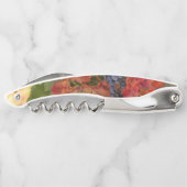 ブドウとブドウ畑が美しいワインコルク栓抜き ソムリエナイフ (裏面)