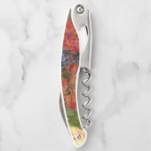 ブドウとブドウ畑が美しいワインコルク栓抜き ソムリエナイフ (裏面)