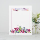 ブドウとベリーのスクラップブック文房具紙 (スタンド正面)