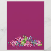 ブドウとベリーのスクラップブック文房具紙 (裏面)