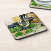 ブドウとワインのコースターセット コースター (左側)