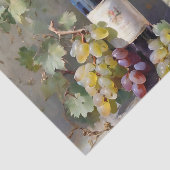 ブドウとワインのボトル水の色の切り離し 薄葉紙 (詳細)