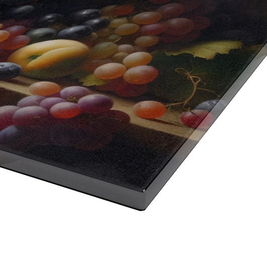 ブドウと果実の絵画静止期 カッティングボード (角)