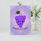 ブドウにうずくまる サンキューカード (スタンド正面)