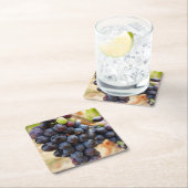 ブドウのつる植物 スクエアペーパーコースター (インサイチュ)