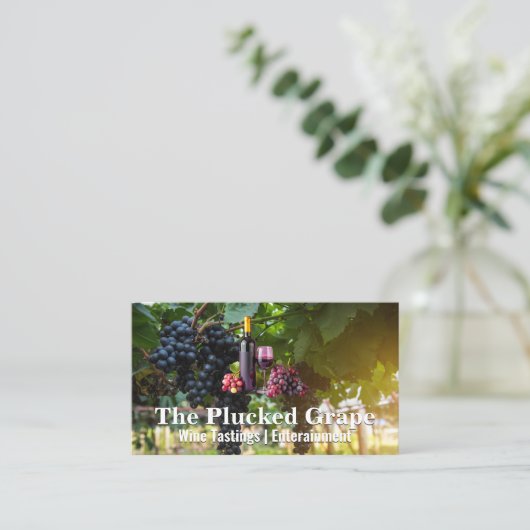 ブドウのつる植物 | ワイナリービネヤード 名刺 (スタンド正面)