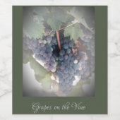 ブドウのつる植物 ワインラベル (シングルラベル)