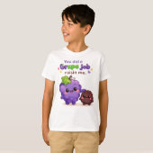 ブドウのような仕事をしてくれてありがとう 面白い父の日ギフト Tシャツ (正面フル)