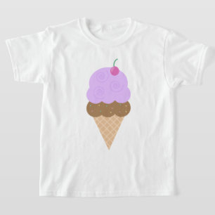 ブドウのアイスクリームコーン Tシャツ