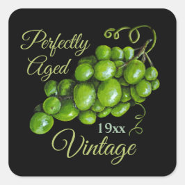 ブドウのシール スクエアシール