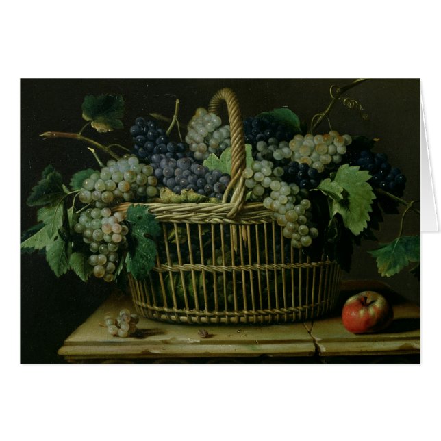 ブドウのバスケット (正面横)