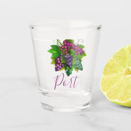 ブドウのバンチポートワインの試飲ポルトガル ショットグラス