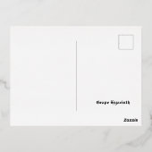 ブドウのヒヤシンスの花 箔シーズンポストカード (裏面)