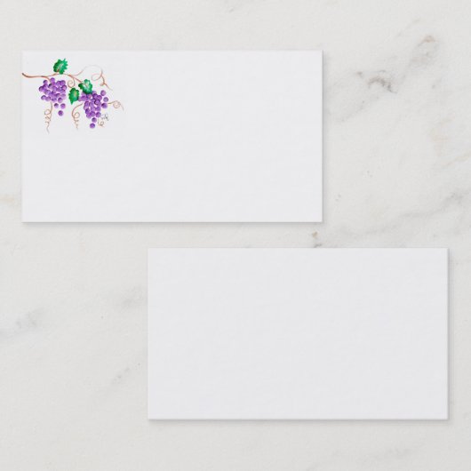 ブドウのブドウ園の名刺 名刺 (正面/裏面)