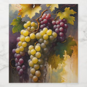 ブドウのラベル ワインラベル (シングルラベル)