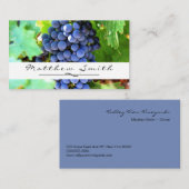 ブドウのワイナリーの名刺 名刺 (正面/裏面)