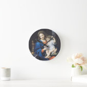 ブドウのヴァージン、1640-50年 ラウンド壁時計 (ホーム)