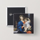 ブドウのヴァージン、1640-50年 缶バッジ (正面&裏面)