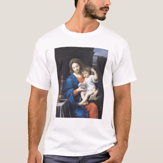 ブドウのヴァージン、1640-50年 Tシャツ (正面)