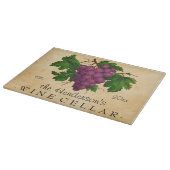 ブドウのヴィンテージのパーソナライズな名前のワイン貯蔵室 カッティングボード (角)