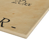 ブドウのヴィンテージのパーソナライズな名前のワイン貯蔵室 カッティングボード (角)