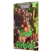 ブドウの健康のクリップボード クリップボード (左)