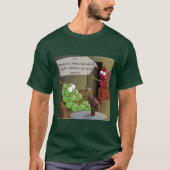 ブドウの別れ 楽しい食べ物、ワイン、結婚のコミック Tシャツ (正面)