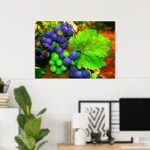 ブドウの収穫 ポスター (ホームオフィス)